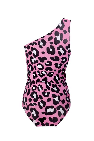 Nur Karaata Alexis Pink Leopard Swimsuit