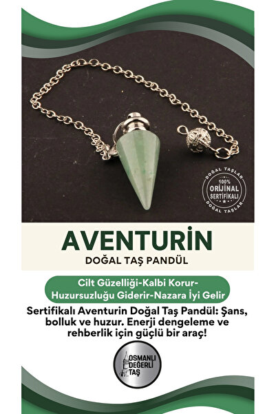 OSMANLI DOĞAL TAŞ Aventurin Doğal Taş Pandül - S014