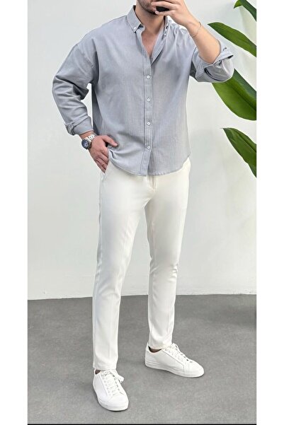 JACK CAPRİO Ανδρικό εποχιακό πουκάμισο από ύφασμα που δεν σκουπίζει και δεν απαιτεί σιδέρωμα