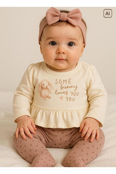 kitikate Organic Bunny Love You Set of 2