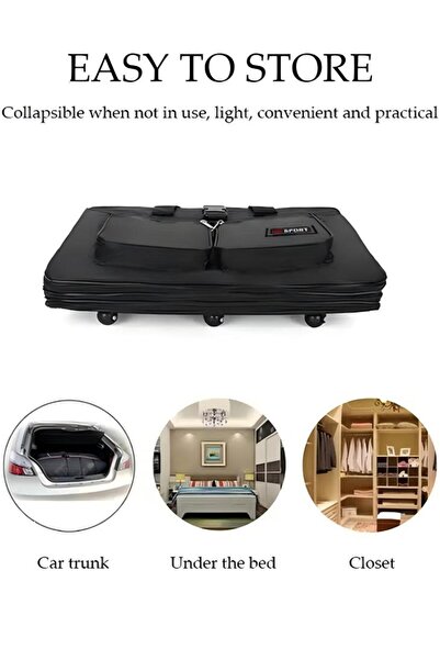 Generic Large Capacity Aviation Checked Luggage Suitcase Foldable Luggage Bag With Universal Wheels 100cm