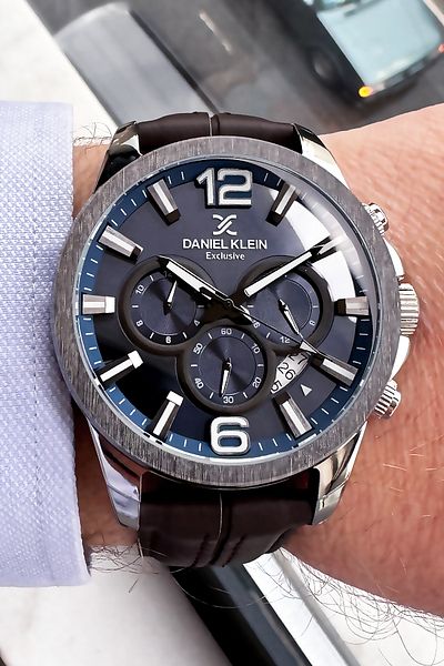 Daniel Klein Exclusif Men's Wristwatch 3 Atm Water Color Clothes Dke2045C4