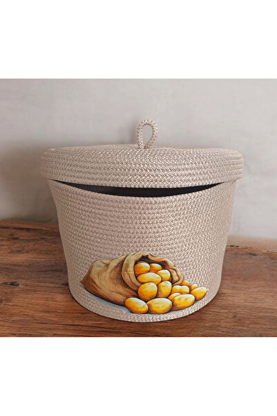 colezahome Potato Basket Decorative Basket Organizer Basket Jute Basket Potat...
