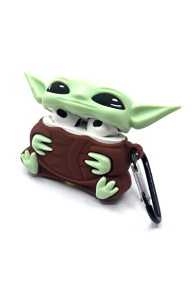 EWEC 4. Nesil Uyumlu Baby Yoda Figürlü Koruyucu Silikon Kulaklık Kılıfı