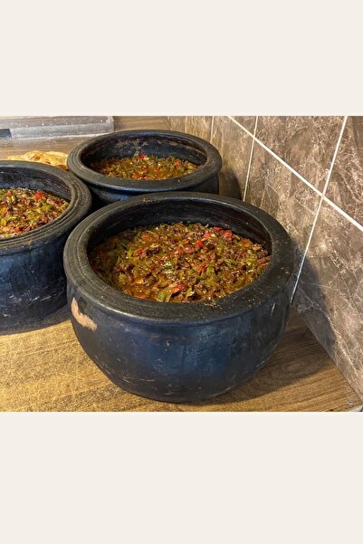 AdenArt Doğal Toprak Battal Boy Güveç Tencere 18-20 Kişilik 10 Litre 34x15 Cm (KAPAKSIZ)