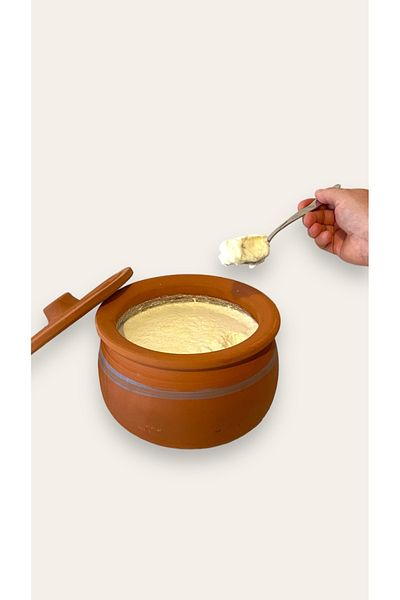 AdenArt Natural Earth Yogurt Fermentation Casserole, 3.5L 25 cm