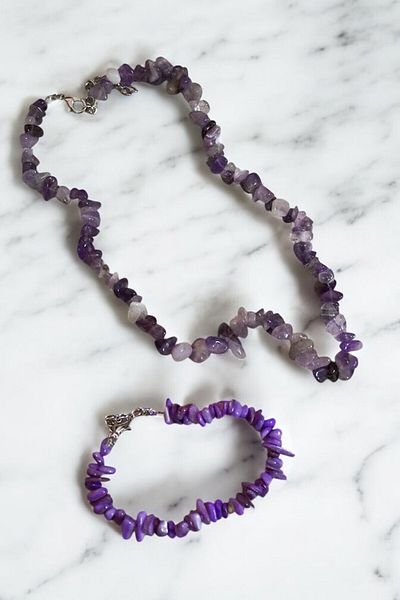 MakeWell Stoned Summer Beach Necklace and Bracelet Set