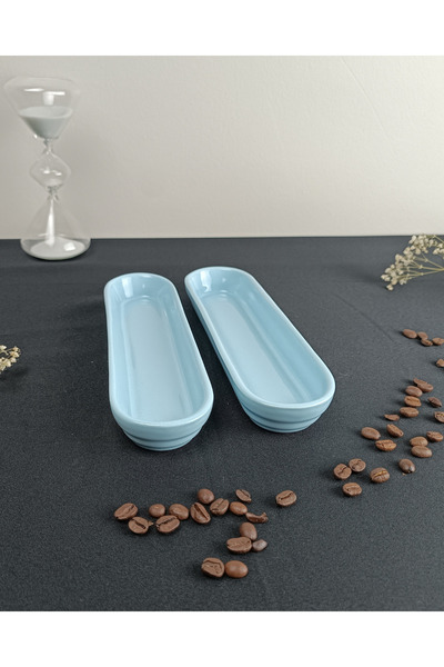 Minole El Yapımı Seramik Kahvaltılık ve Çerezlik - 2 Parça Set - Dekoratif Kase ve Sofra Sunum Takımı