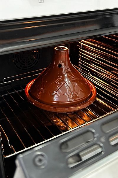 AdenArt Small Size Glazed Traditional Tajin Moroccan Casserole for 1-2 Persons Pot 20X25 cm