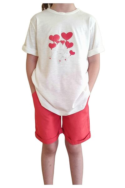 Veni Baby Girl's Shorts T-Shirt Set