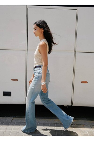 MANGO Woman Orta bel flared jean