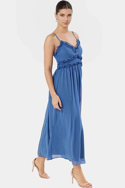 PayBuy Chiffon Maxi Dress Floral Pattern Lined Summer Premium Quality Comfortable Cut Quality Craftsmanship