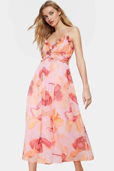 PayBuy Chiffon Maxi Dress Floral Pattern Lined Summer Premium Quality Comfortable Cut Quality Craftsmanship