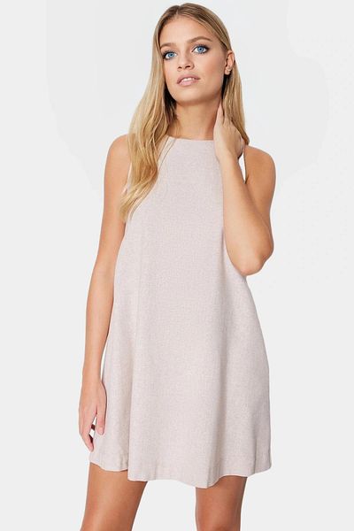 PayBuy Linen Look Sleeveless Mini Dress Wide Cut Casual Summer Distinguished Material Quality Craftsmanship