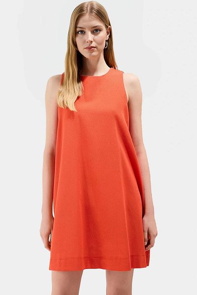 PayBuy Linen Look Sleeveless Mini Dress Wide Cut Casual Summer Distinguished Material Quality Craftsmanship