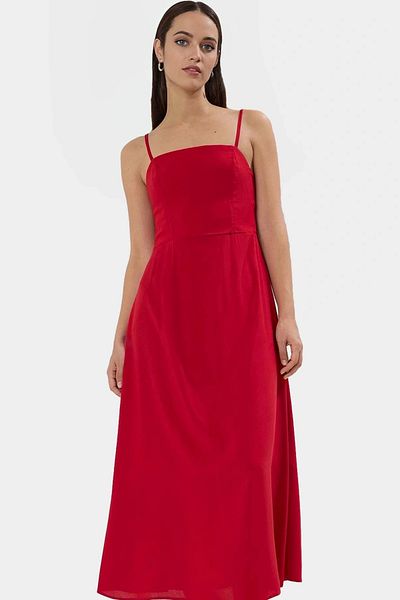 PayBuy Maxi a Line Viscose Woven Dress Distinguished Material for Casual Chic Stylish Appearance Modern Style