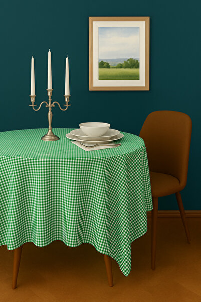 EvRossa قماش نزهة منقوش صغير باللون الأخضر، مفرش طاولة، يرجى الانتباه إلى المقاس