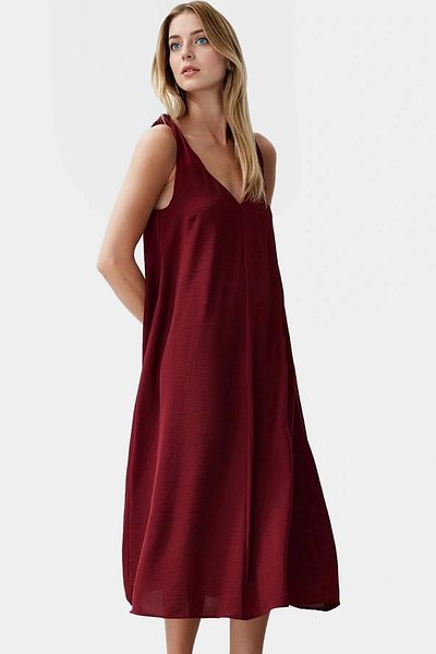 PayBuy Stylish Midi Length Aerobin Woven Dress Comfortable Fit Daily Use Carefully Selected