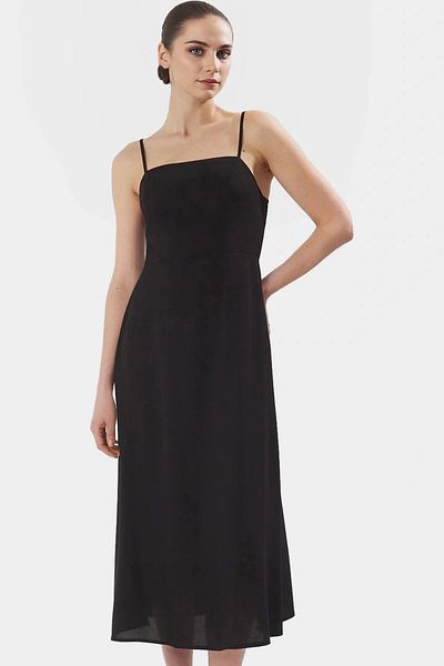 PayBuy Maxi a Line Viscose Woven Dress Distinguished Material for Casual Chic Stylish Appearance Modern Style