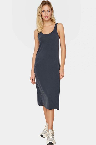 PayBuy Stylish Pool Collar Modal Dress Comfortable Fit Summer Casual Quality Craftsmanship Premium Quality Modern Style