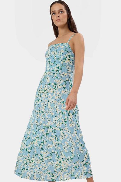 PayBuy Maxi a Line Viscose Woven Dress Distinguished Material for Casual Chic Stylish Appearance Modern Style