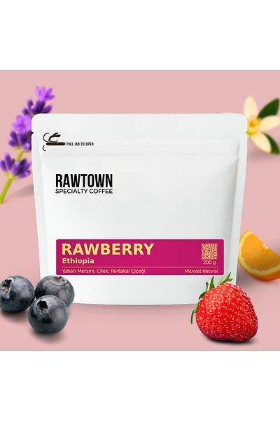 RAWTOWN Rawberry - Ethiopia - Qualified Filter Coffee 200 Gr - Coffee Bean - Core Coffee