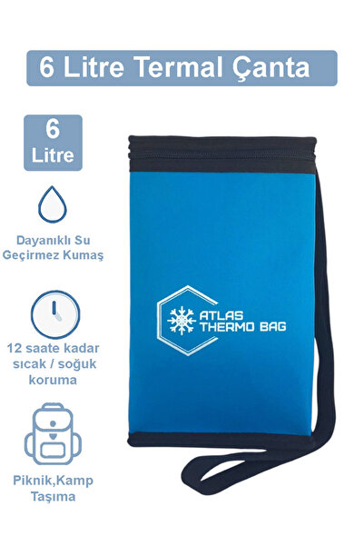 Wallery Bags 6 لتر معزول حراريًا للتخييم والنزهات، حقيبة حرارية باردة وساخنة