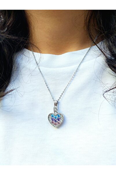 Alexis Carrel Heart Model - 316l Steel and Rose Detailed Women's Necklace