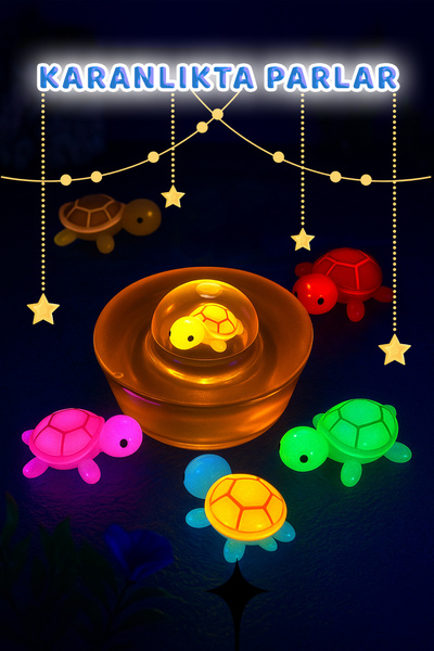 FANTASTİK SANAT ATÖLYESİ Magic Turtle Honey Scented Transparent Soap That Glows in the Dark |   Fun Gift |   80 Grams