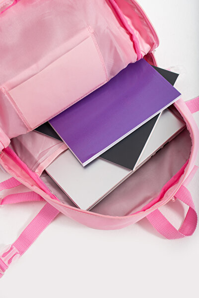 Sona Park Geantă de școală pentru copii Stitch Kawaii în stil coreean cu accesorii cu mai multe compartimente