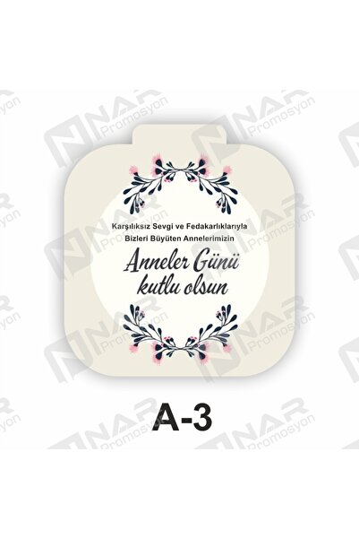 Nar Promosyon Anneler Günü Hediyesi Baskılı Cep Aynası 30 Adet - Uv Baskılı Ö...