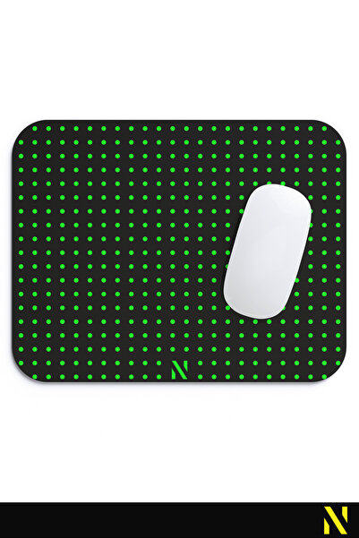 nilizma Πράσινο χρώμα με μοτίβο με κουκκίδες, αντιολισθητική βάση, χρήση για το σπίτι και το γραφείο, μαξιλαράκι για ποντίκι