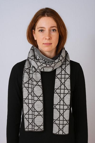 Sebir Moda Cannage Patterned Knitwear Scarf