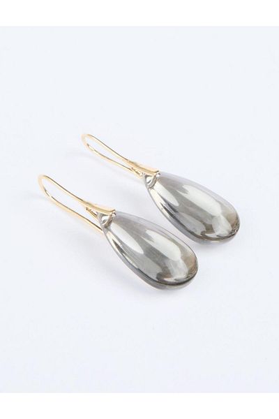 Jimmy Key Bronze Drop Figured Elegant Swinging Earrings