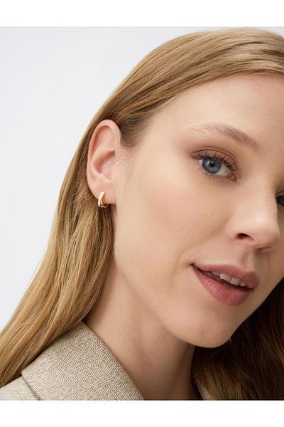 Jimmy Key Gold Color Color Transition Clip Earrings