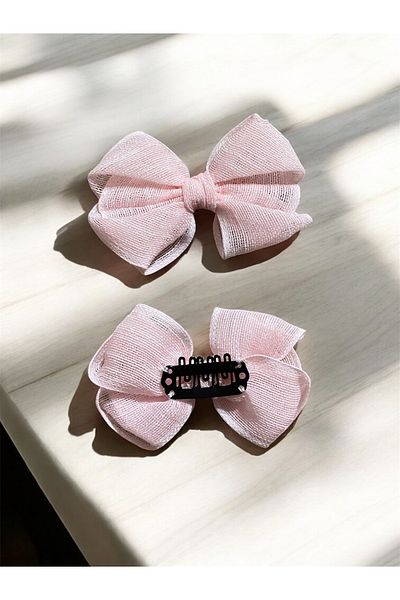 EGOMİ Linen Ribbon Bow Buckle (1 Piece)