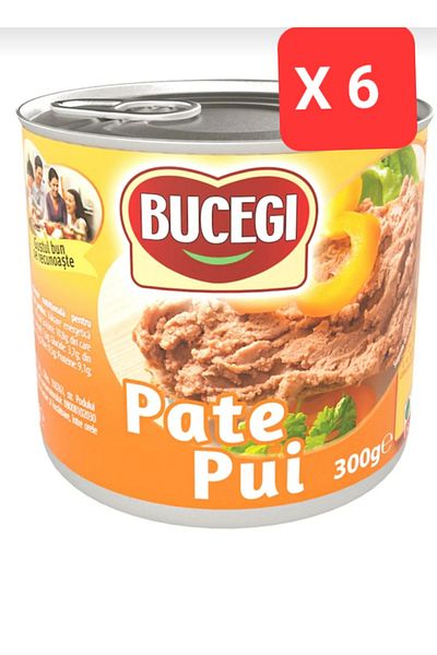 Bucegi Chicken Pate, 6 pieces X 300g