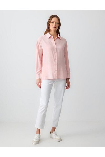 Jimmy Key Loose fit Shirt Collar Light Pink Shirt