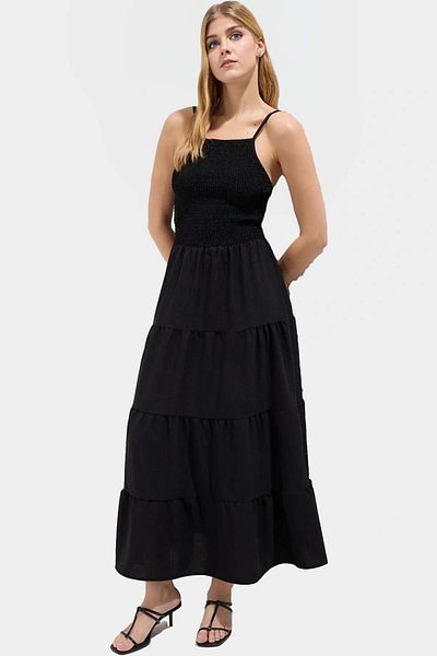 PayBuy Maxi Dress Woven Fabric Halter Neckline Casual Summer Dress Zarifane Design Durable Material