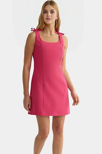 PayBuy Summer A-Line Bow Mini Woven Dress Zarifane Design Perfect Fit