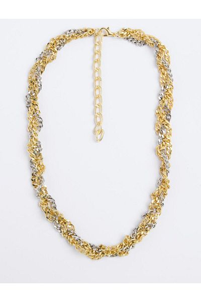 Jimmy Key Mixed Multiple Chain Detailed Adjustable Necklace
