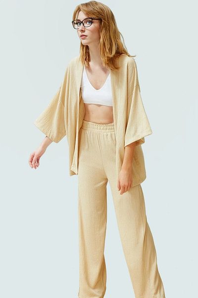 PayBuy Women's Relaxed Fit Long Length Knitted Pants Suit Durable Material Special Design for Daily Use