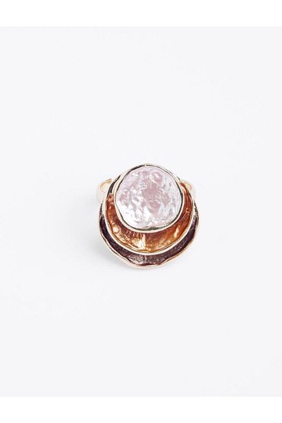 Jimmy Key Brown Oval Figured Ring