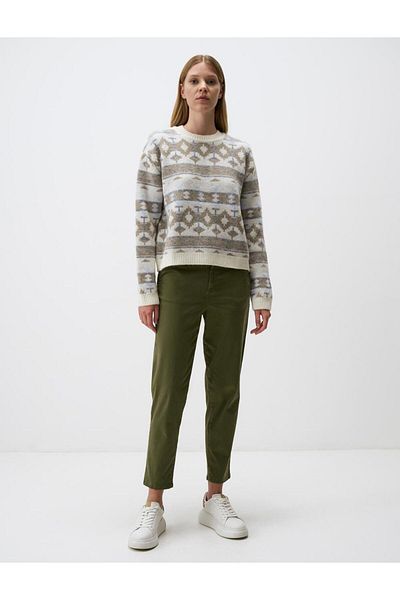 Jimmy Key Khaki Regular Leg Pocket Gabardine Trousers