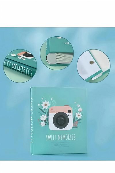 Generic 200 Pockets Foil Stamping Photo Album For 6 Inches Photos