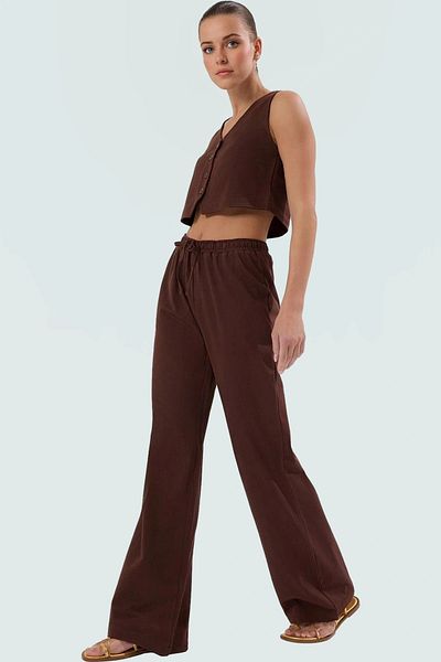 PayBuy Women's Knitted Wide Leg Summer Suit Comfortable Casual Style Stylish Look and