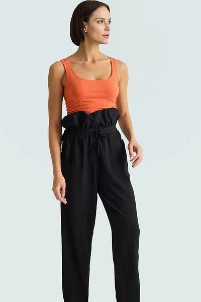PayBuy Women's Summer Linen Look Crew Neck Blouse Pants Suit High Quality Carefully Selected