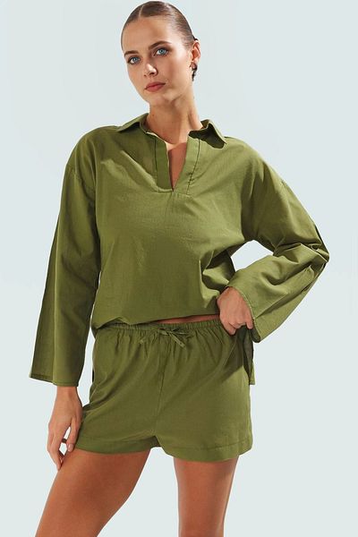 PayBuy Leopard Print Cotton Summer Shirt Shorts Set Comfortable and Stylish Beach Combination Special Design Perfect Fit