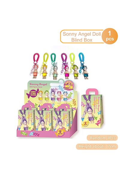 Choice Random 1pcs Sonny Angel Doll Candy House Series Blind Box Cute Doll Keychain Pendant Trendy Handmade