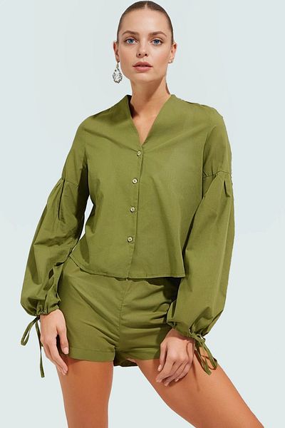PayBuy Summer Cotton Blouse Shorts Set Comfortable Oversize Beach Fashion Use and Stylish